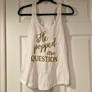 He Popped the Question tank